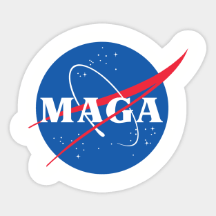 Nasa / MAGA Logo Tribute/Parody Design Sticker